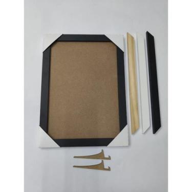 Imagem de Kit Com 5 Molduras A5 Para Quadros Com MDF( sem Acetato) 21x15cm - Dec