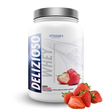 Imagem de 3883 Vitamin Health - delizioso whey vh Sabor Morango, 900g de Pura Delícia