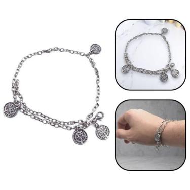 Imagem de Pulseira Medalhas de São Bento Metal Níquel - FORNECEDOR 2