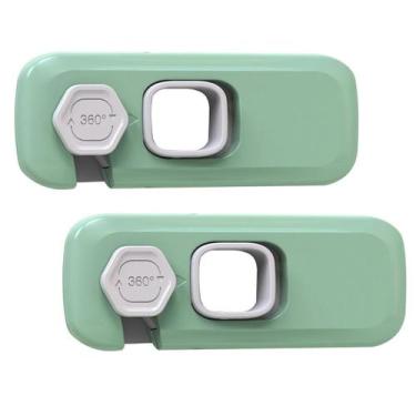 Imagem de Trava de Segurança Gaveta Armario Geladeira Kit 2 unidades Bebe Crianç