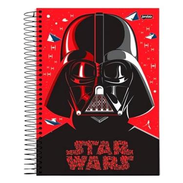 Imagem de Caderno Universitário 80 Folhas Star Wars Capa Dura Jandaia (Darth Vader Face)