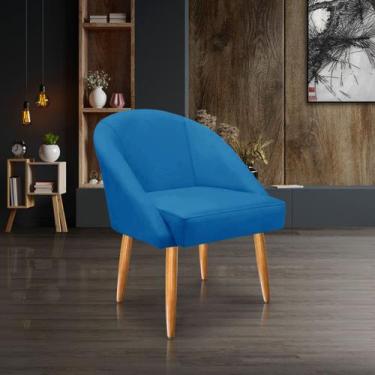 Imagem de Cadeira Lua Veludo Decorativa Luxo Poltrona Lua Sala de Estar, Salão, 