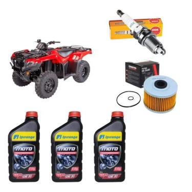 Imagem de Vela ignicao fourtrax bkr5e11 com oleo 10w30 e filtro oleo - NGK