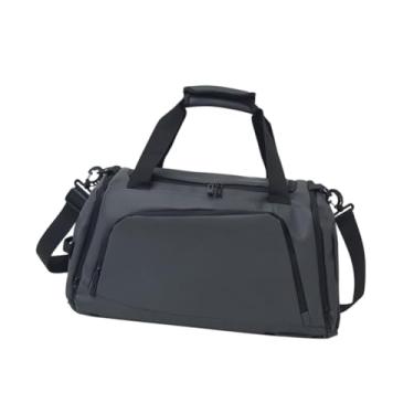 Imagem de simhoa Bolsa de ginástica mochila de viagem com compartimentos de sapatos para homens e mulheres, bolsa esportiva, mochila weekender para treino esportivo, Cinza