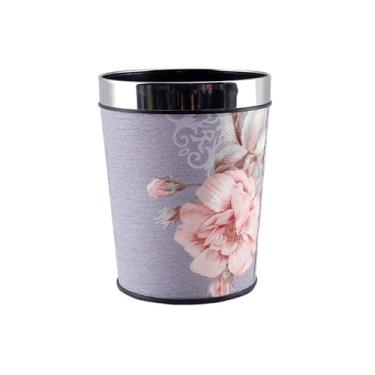 Imagem de Lixeira 6/13L Lixeira Lixeira em Plástico com Boca Aberta e Anel de Pressão Apropriada para Quarto Sala de Estar Cozinha Hotel Escritório Lixeira Lixeira(Grande)