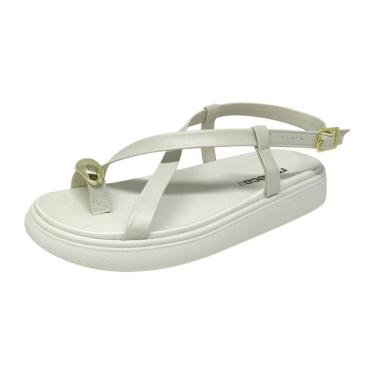 Imagem de Sandália Feminina Flatform Conforto Tira de Dedão Moleca