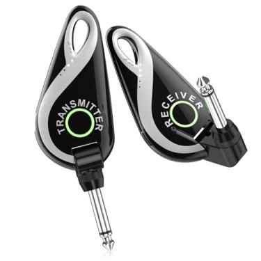 Imagem de H.ww Sistema De Guitarra Sem Fio H1 2,4 Ghz, Transmissor E Receptor Áudio Recarregável Profissional Para Guitarra, Baixo Instrumentos Eletrônicos