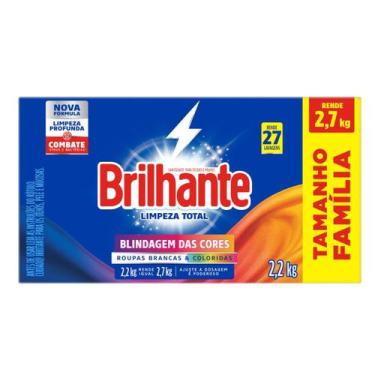 Imagem de Kit c/ 4 Brilhante Limpeza Total - Sabao Em Po 2,2Kg