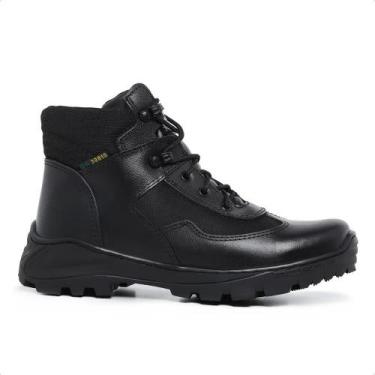 Imagem de Coturno Militar Acero Couro Legítimo Cano Curto - Acero Botas, Preto, 