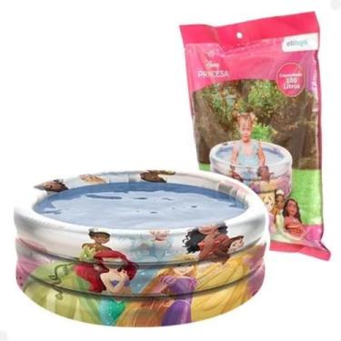 Imagem de Piscina Infantil Inflável Princesa Disney 100 Litros 86x20cm - ETITOYS