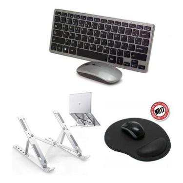 Imagem de Teclado E Mouse Bluetooth+ Sup +mouse Pad P/ Notebook Dell Cor do tecl