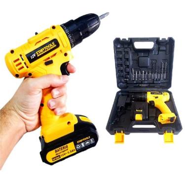 Imagem de Parafusadeira Furadeira Sem Fio Startools Bateria 12v