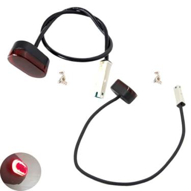 Imagem de YehVeh Pacote com 2 lanternas traseiras de substituição de trotinete elétrica com terminal de conexão rápida de fio, luzes traseiras para scooters elétricas Xiaomi M365 1S M365 Pro Segway Ninebot MAX