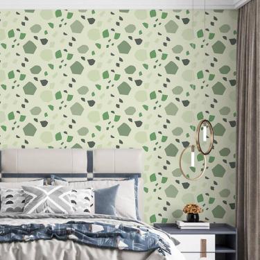 Imagem de Kit 2 Rolos Papel De Parede Adesivo Granilite Verde 3,0M