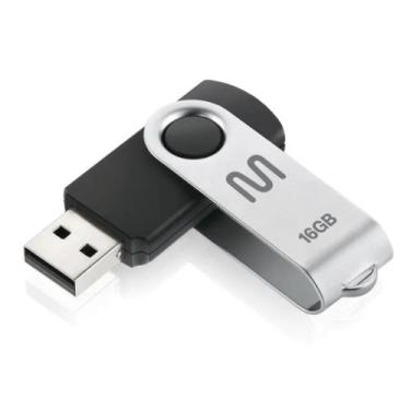 Imagem de Pendrive Twist 16GB - 32GB - 64GB - 128gb Preto Multilaser