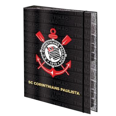 Imagem de DAC - Caderno Argolado Universitário com 48 folhas Fechamento em Elástico - Corinthians