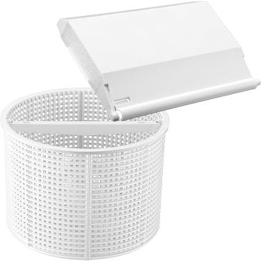 Imagem de Rugam SPX1082CA Skimmer Basket & SPX1082K Skimmer Weir Door Compatível com Hayward & Aladdin B-152 Skimmer Modelos SP1082 SP1083 SP1084 1085 1086 SP1075 1075T 1076 1077 (Branco)