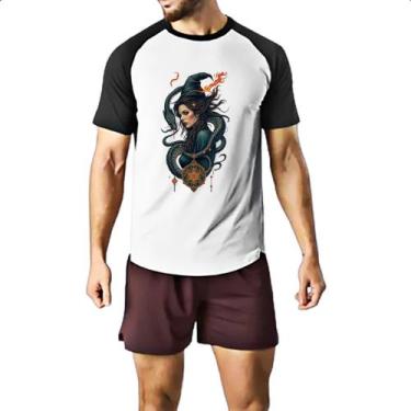 Imagem de Camiseta Raglan Feiticeira e a serpente - Alearts, P