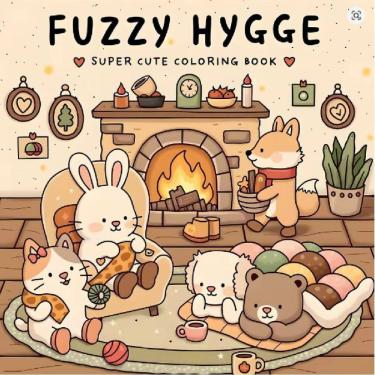 Imagem de Livro De Colorir Importado Fuzzy Hygge 48 Paginas 21X21 Cm