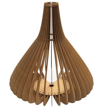 Imagem de Luminária De Chão Catedral Mdf Cru