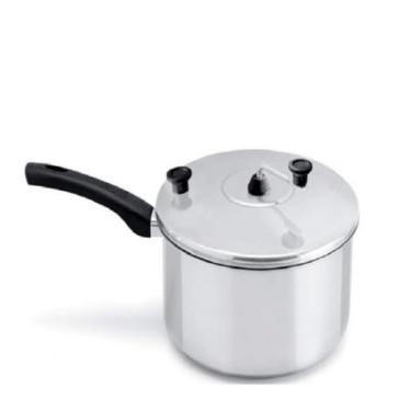 Imagem de Panela Pipoqueira 4,8L Aluminio Polido Com Cabo Utensilios Cozinha Pipoca Gourmet(03 pipoqueiras)