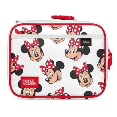 Imagem de Simple Modern Lancheira infantil Disney para escola | Lancheira térmica reutilizável para crianças, meninas e meninos | Recipientes de refeição com bolsos externos e internos | Coleção Hadley | Minnie
