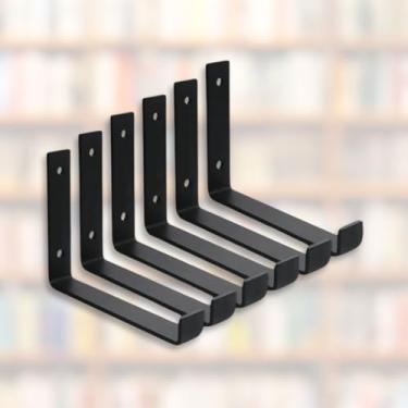 Imagem de Mão Francesa Invertida Kit 6 Unidades de 20 CM - Acompanha Buchas e Parafusos