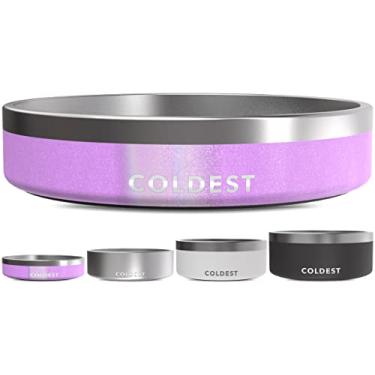 Imagem de Tigela para cães Coldest Dog – antiferrugem, antiderrapante, 3 camadas com isolamento térmico para cães – à prova de derramamento e resistente – Tigela de água para cães, gatos, lavável na máquina de