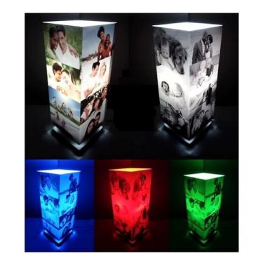 Imagem de Abajur Personalizado com Fotos