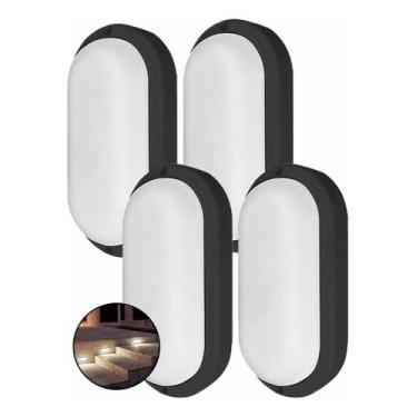 Imagem de Kit 4 Arandela Tartaruga Externa Phare Ip65 24w 4000k Taschibra