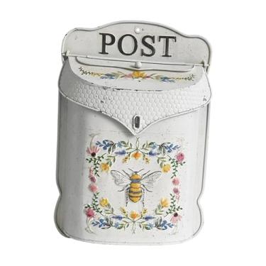 Imagem de Bothyi Caixa de correio de parede com trava, grande capacidade, coletor de caixa de correio, de depósito, de correio para escola, jardim externo,