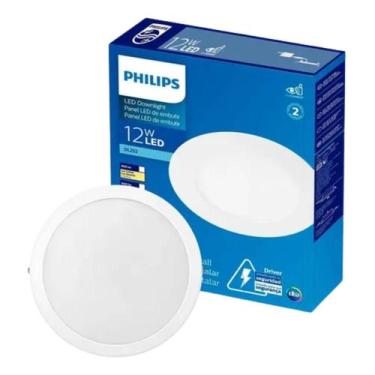 Imagem de Luminária Plafon Led 12w Philips Embutir 6500k Bivolt