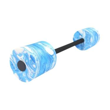 Imagem de Deevoka Equipamento de fitness com halteres aquáticos Ferramenta de treinamento portátil Resistência leve para piscina Pesos de barra para piscina, Azul