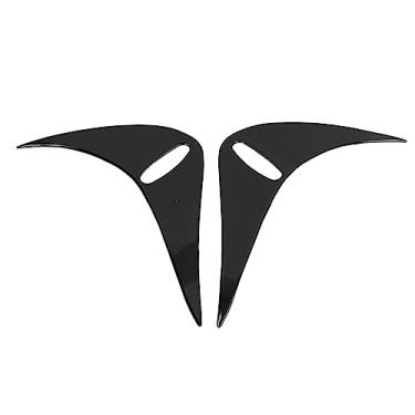 Imagem de Acabamento de sobrancelhas de luz traseira preta de piano de 2 peças para GT86 2013-2020 2012-2016 Capas de lâmpada traseira de fácil instalação