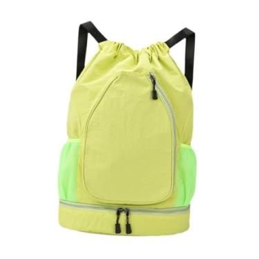 Imagem de Vaveren Mochila de basquete, mochila de basquete, decoração, para raquete de badminton, de tênis para esportes ao ar livre, acampamento, academia, Verde