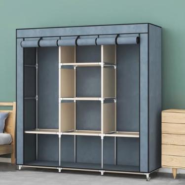 Imagem de Guarda Roupa Portatil Dobravel Armazenamento