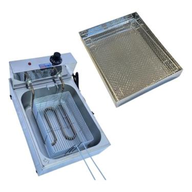 Imagem de Fritadeira Industrial Elétrica Cuba 5l Com Escorredor M(110)