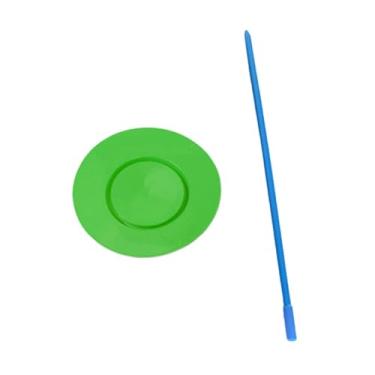 Imagem de predolo Prato giratório para malabarismo, brinquedos de jogo, prato giratório para circo, habilidade de equilíbrio, adereço para desempenho de habilidades de, Verde
