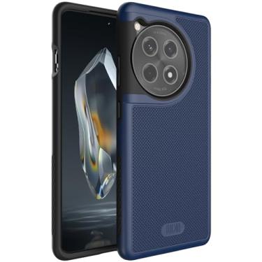 Imagem de TUDIA DualShield Grip projetada para OnePlus 12R Case 5G (2024), [MergeGrip] Capa protetora de camada dupla à prova de choque de camada dupla resistente à prova de choque - azul índigo