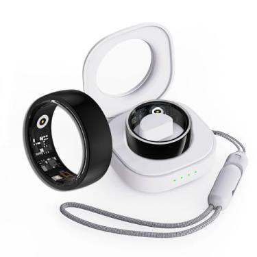 Imagem de Smart Fitness Tracker - Anel de saúde com câmera remota, frequência cardíaca e monitor de sono - Contador de passos esportivo à prova d'água para homens e mulheres