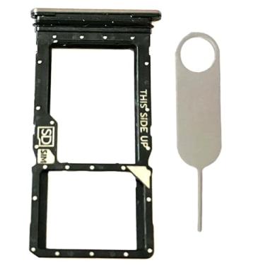 Imagem de Suporte para bandeja de cartão SIM único de substituição para cartão micro SD para Motorola Moto G Stylus 5G 2023 XT2315 (dourado)