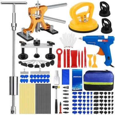 Imagem de Brifara Kit de remoção de amassados para carro, kits profissionais de ferramentas de remoção de amassados sem pintura, extratores de sucção de amassado de granizo para reparo de danos de SUV de