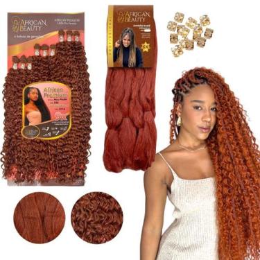 Imagem de Gypsy Braid Jumbo African 400Gr + Cacho De Bio Proteina 80Cm - African