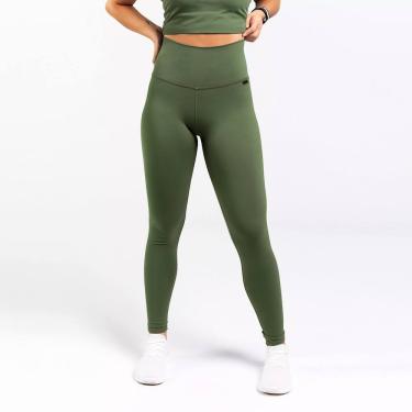 Imagem de Calça Legging EMANA Cós Lipo Verde Militar Fio Inteligente