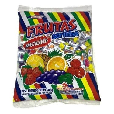 Imagem de Bala Mastigável Frutas Sortidas 500g - Santa Fé