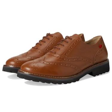 Imagem de Marc Joseph New York Central Park West Oxford Sapatilha feminina, Cognac Svelte Grainy, 35
