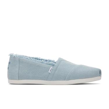 Imagem de TOMS Clássicos femininos com estampa de guepardo brilhante 10014953, Jeans lavado azul pastel, 6.5