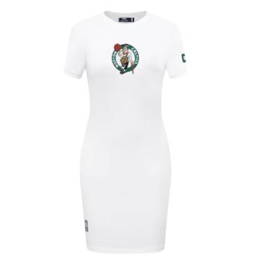 Imagem de Pro Standard Vestido feminino NBA Boston Celtics clássico Chenille Body Con