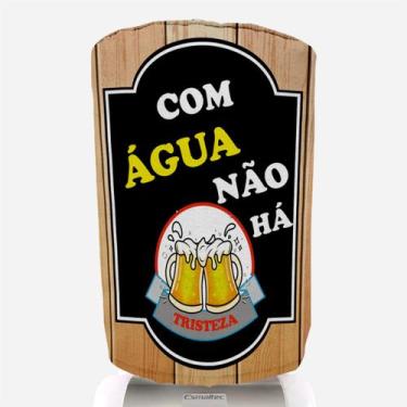 Imagem de Capa Para Galão de Água Com Água Não Há Tristeza 20 Litros  Novadecora