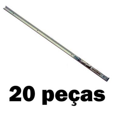 Imagem de Kit Trilho Branco Para Porta Camarão-20 Peças - Madeira